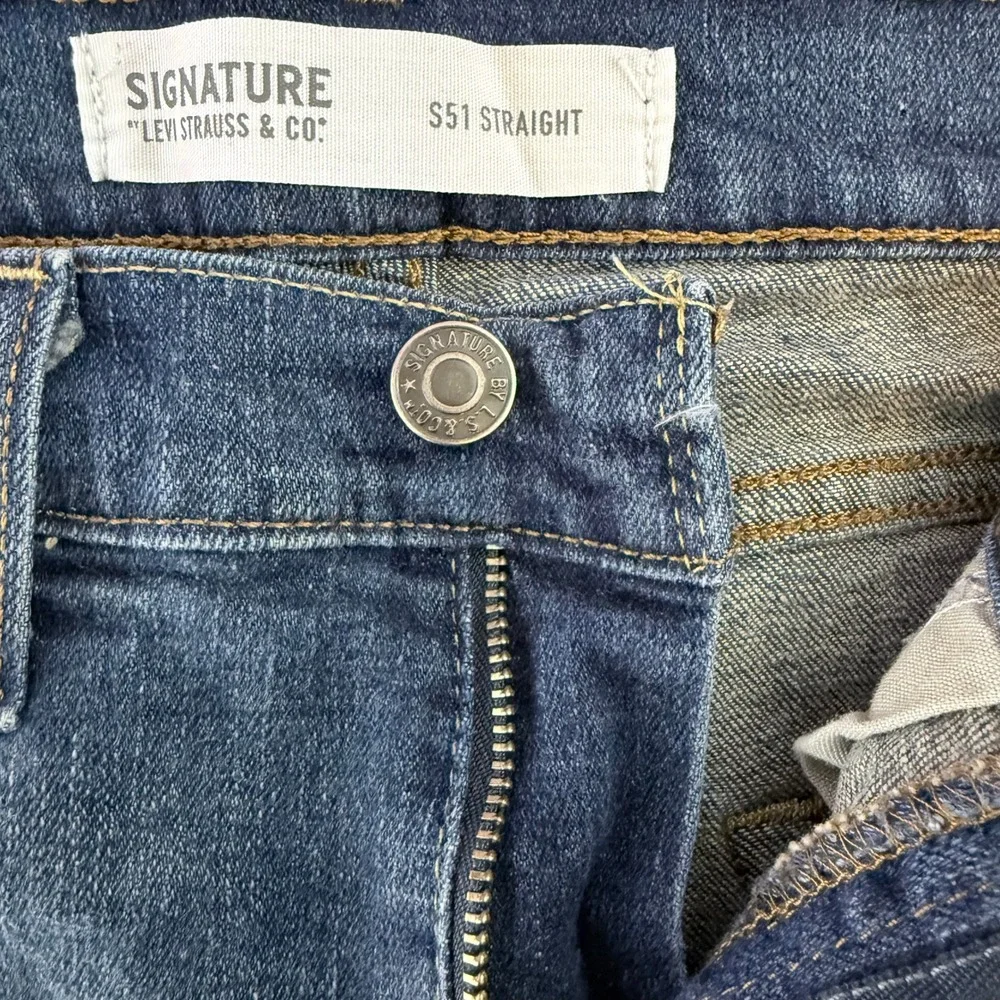 Signature by Levi Strauss & Co Mens S51 Straight Leg‎ Jeans Blue W34 L32